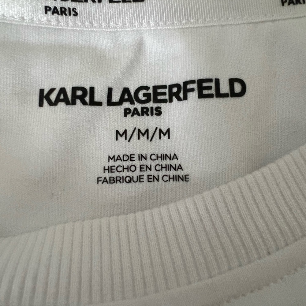 Karl Lagerfield Paris Women's Long Sleeve Graphic Crewneck Sweatshirt medium - Picture 3 of 9